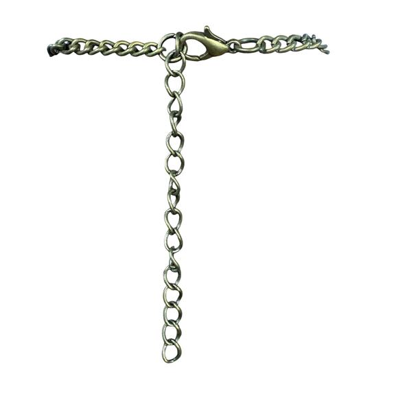 Vintage Style Silver Tone Statement Necklace & Dangle Earrings Set - Picture 6 of 9